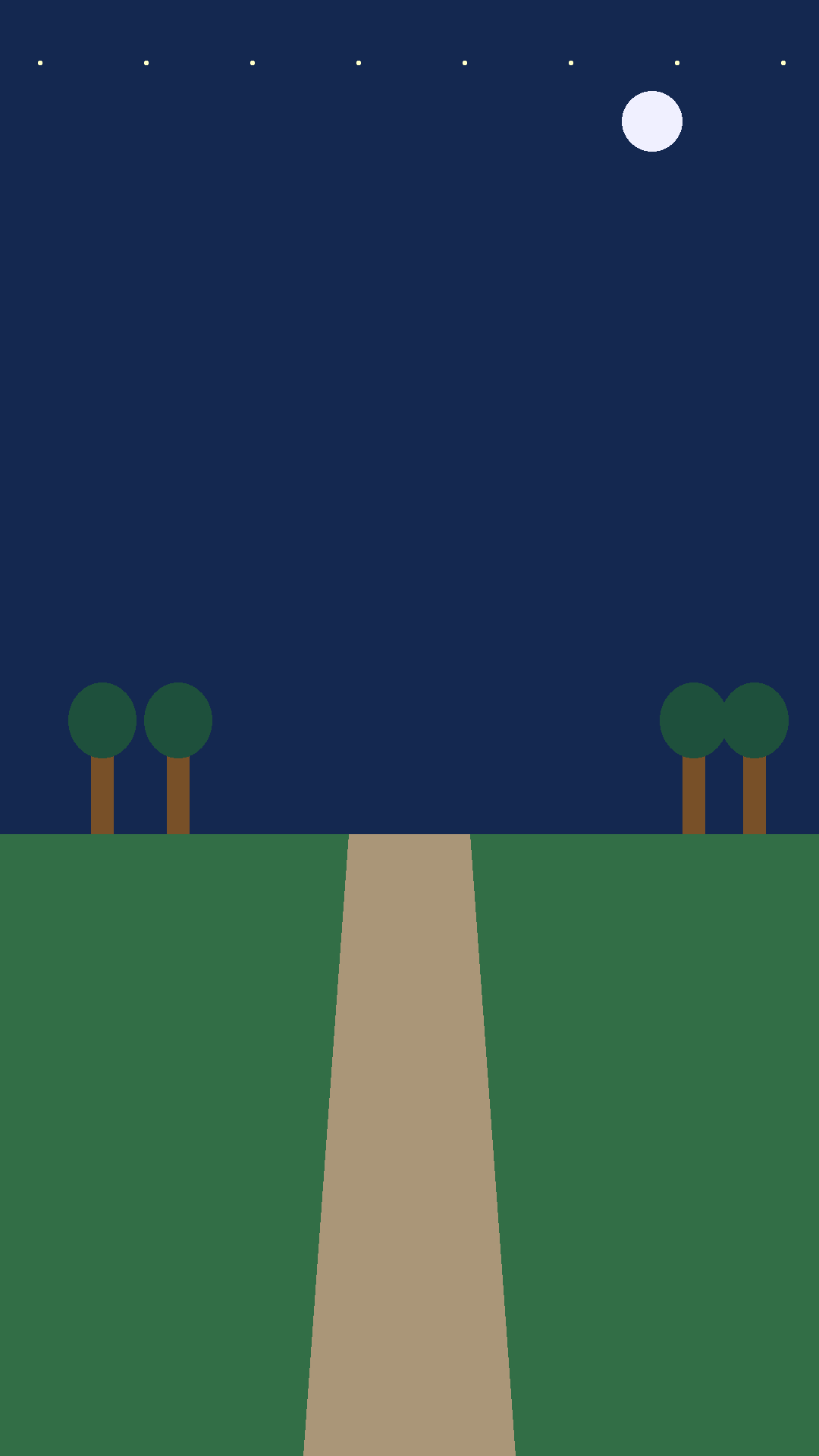 Night world background from the Kanagotchi game prototype